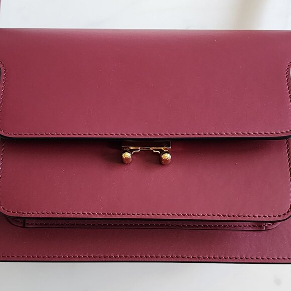 NWT-MARNI TRUNK BAG CALF SKIN MEDIUM โค๏ธ(#202) - Picture 6 of 12